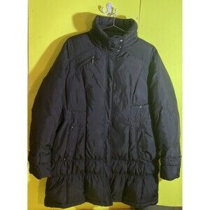 COLE HAAN Black Box-quilt Down Puffer Coat XL